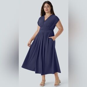 Halara Breezeful patriot Blue Maxi Dress
